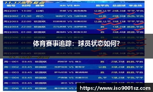 体育赛事追踪：球员状态如何？